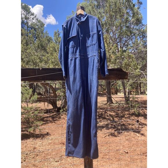 BIGMAC Denim Jumpsuit Coverall 70s Vintage Men's Work Wear - Picture 11 of 11